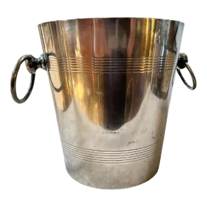 1950s Art Deco Silver Plated French Wine Cooler