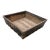Early 19th Century English Rustic Oak Tray Box With Hand Forged Iron Handles For Sale