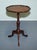 Antique Hardwood Scalloped Edge Top Side Table on Tripod Feet, 1930 For Sale - Image 4 of 10