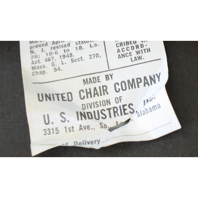 1960s Mid Century Modern Arm Chair by United Chair Company For Sale - Image 5 of 5