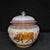 Pair of Chinese Famille Rose Porcelain Covered Jars With Five Oxen Motif For Sale - Image 4 of 9