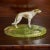 Green Cold Painted Bronze Borzoi Desk Companion For Sale - Image 8 of 8
