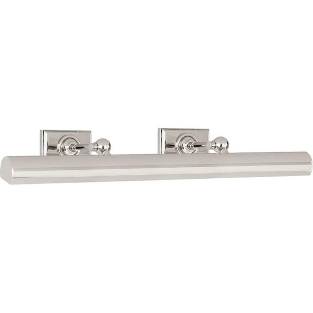 Transitional Chapman & Myers for Visual Comfort Signature 24" Cabinet Maker's Picture Light in Polished Nickel For Sale - Image 3 of 4