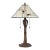 Mission-Style Tiffany Stained Glass Table Lamp by K L Lighting For Sale