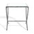 Silver Debbie Square Metal Accent Table in Silver with Glass Top For Sale - Image 8 of 8