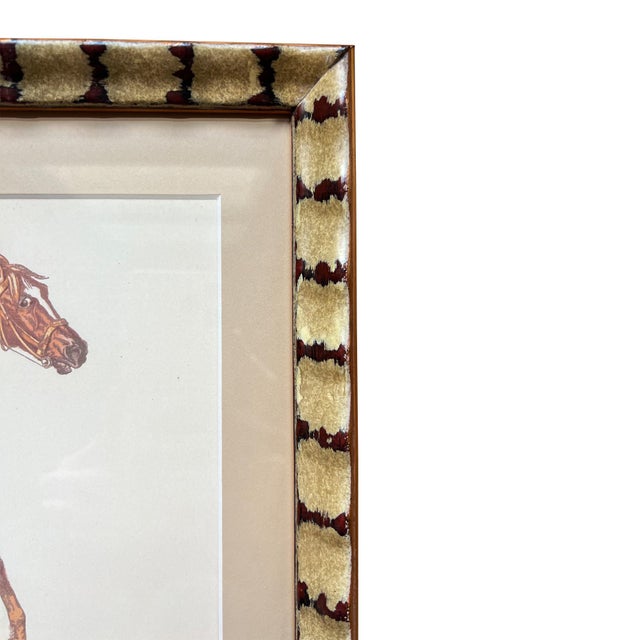 Early 20th Century Antique George Frederick Horse Print in Patterned Gilt Frame - Ready to Hang For Sale - Image 5 of 16