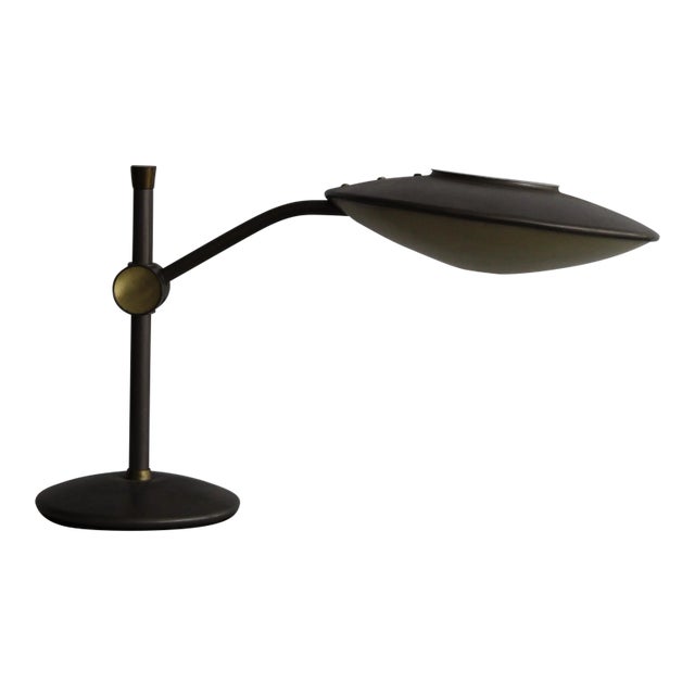 1960's Dazor Bronze Table Lamp For Sale