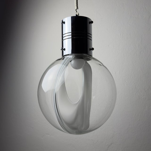 Vintage Membrane Pendant Lamp by Toni Zuccheri for Venini, Italy, 1960s For Sale - Image 15 of 18