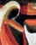 This is a gorgeous vintage Mid-Century abstract oil painting from France. Though the artist is unknown, the work clearly...