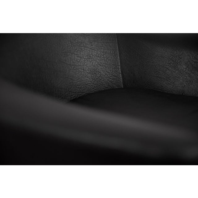 Mid-Century Scandinavian Modern Black Swivel Chairs, 1970s, Set of 2 For Sale - Image 16 of 18