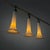 Italian modern chandeliers in white opaline glass and metal, 1970s Set of three white opaline glass pendant lamps. The...