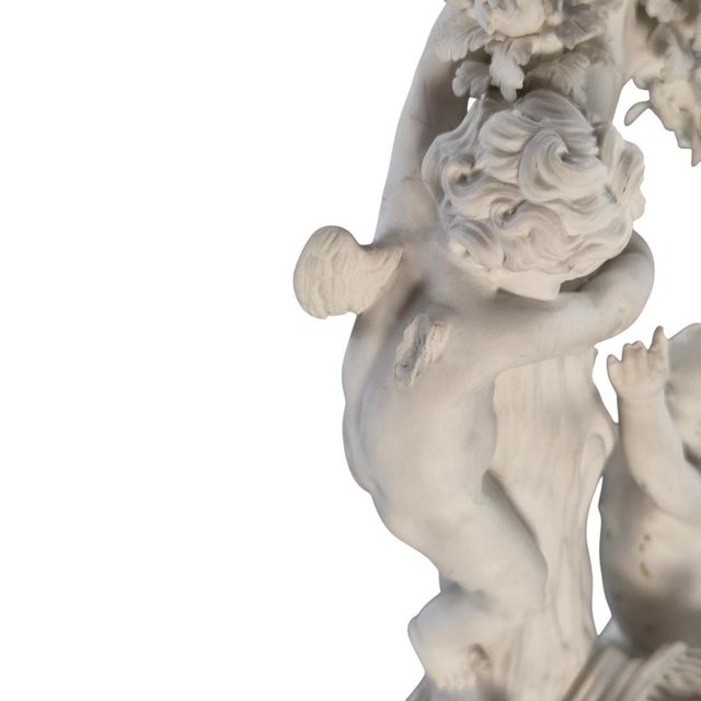 White Ceramic Four Elements No. 48 Nude Figure Group from Derby, 1773 For Sale - Image 8 of 10