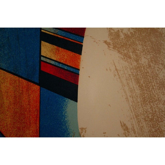 1970s Abstract Surrealist Triptych Signed Serigraph on Paper 93/99 Framed by Neal Doty - Set of 3 For Sale - Image 12 of 12