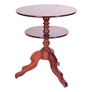 Biedermeier Small Round Coffee Table in Mahogany, Germany, 1880s For Sale