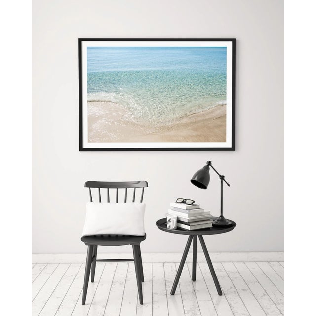 Contemporary Tropical Beach Photography Print, Large Coastal Wall Art, 45 X 30" Florida Artwork, 'Subtle Wave' Photograph For Sale - Image 4 of 8
