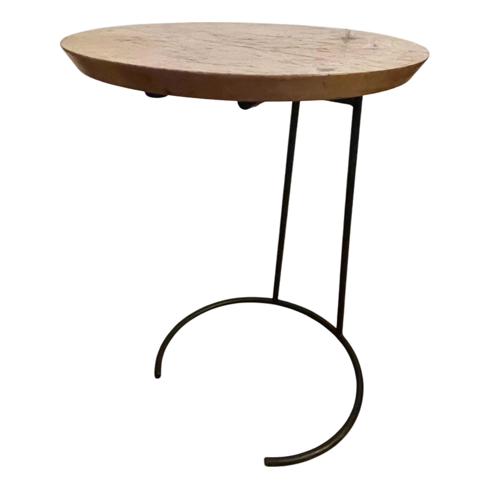 Attributed to Jens Risom t.710 Walnut Side Table — Light Walnut