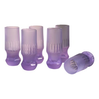Space Age Alexandrite Longdrink Glasses, 1970s, Set of 6 For Sale