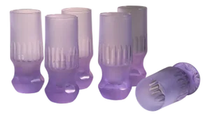 Space Age Alexandrite Longdrink Glasses, 1970s, Set of 6
