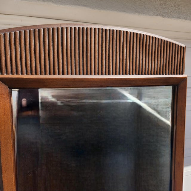 Lane Mid Century Modern Dresser and Nightstand. This set is very heavy and in very good condition and is from the Scandia...