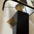 Black An Elegant 1980s Art Deco Style Black Painted Wood and Brass Italian Wall Sconce For Sale - Image 8 of 12