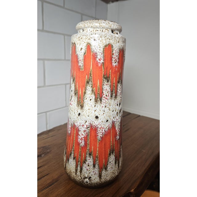 1960s MCM "Fat Lava" Vase by Scheurich Keramik For Sale In Charlotte - Image 6 of 12