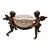 1900s French Cherub Bronze Centerpiece With Etched Crystal Bowl Insert For Sale