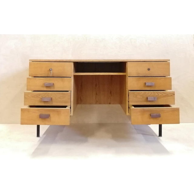 Writing Desk with Drawers, 1980s For Sale - Image 6 of 18