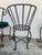 1960s Vintage Painted Wrought Iron Garden Chairs, Set of 4 For Sale - Image 11 of 12