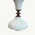 Petite Vintage Art Deco Milk Glass Lamp For Sale - Image 4 of 5