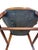 Chocolate Traditional Genuine Leather Library Armchair With Nailhead Trim & Walnut Finish For Sale - Image 8 of 8
