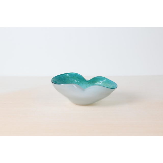 1960s Mid-Century Murano Art Glass Bullicante Bowl For Sale - Image 15 of 17