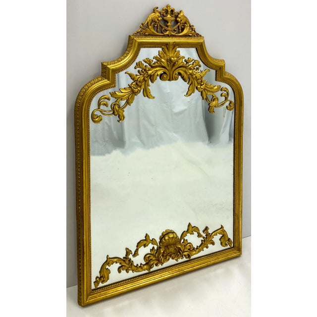 Italian Neo-Classical Style Gilt Cast Plaster and Terracotta Mirror For Sale In Atlanta - Image 6 of 9