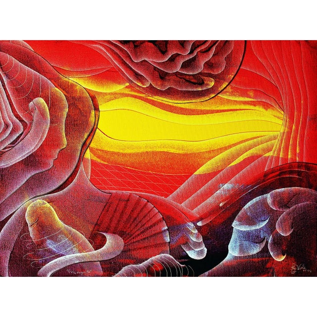 Oil on canvas Self-taught artist Mauricio Paz Viola (b 1985; Carmelo, Uruguay) embarked on his artistic journey early in...
