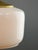 Mid-Century Modern Italian Opaline Glass and Brass Pendant Lamp, 1960s For Sale - Image 9 of 12