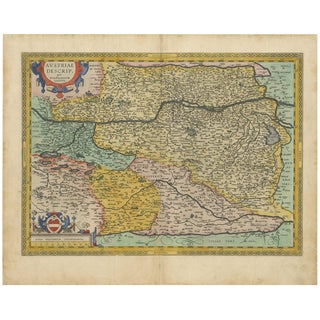 Austria Map by Wolfgang Lazius, 1592 For Sale