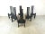 Postmodern High Back Dining Chairs, 1970s, Set of 6, in Very Good conditions. Designed 1970 to 1979
