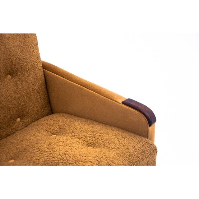 1960s Mid-Century Modern Yellow Bouclé Sofa, Denmark, 1960s For Sale - Image 5 of 11