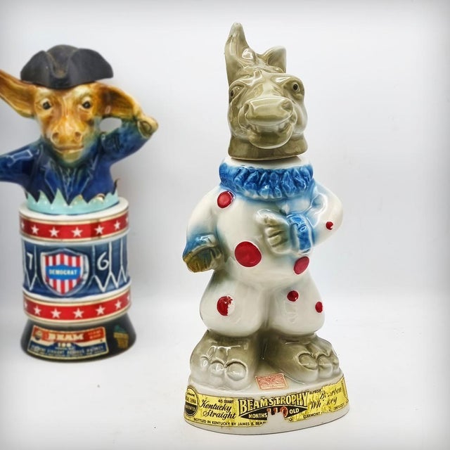 Clown Donkey Ceramic Carafe by Jim Beam, 1968 For Sale - Image 13 of 18