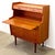 Brown Danish Teak Secretary Desk For Sale - Image 8 of 12