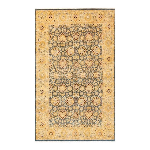 Gray Mogul, One-of-a-Kind Hand-Knotted Area Rug in Gray, 6' 1" x 9' 6" For Sale - Image 8 of 8