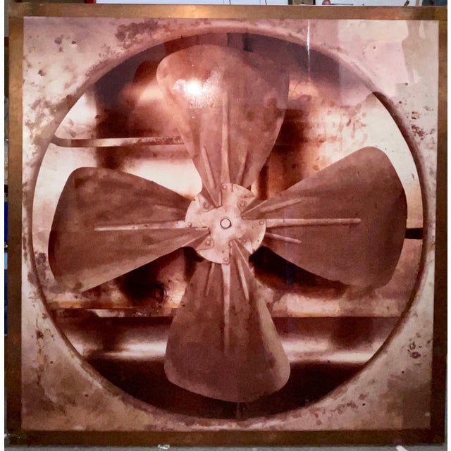 Pascal Kern, Large French Conceptual Sculpture Photograph Triptych Copper Frame Pascal Kern, 1987 For Sale - Image 12 of 13