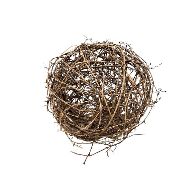 Contemporary Hand-Woven Vine Ball/Pendant Lamp Shade For Sale In New York - Image 6 of 6