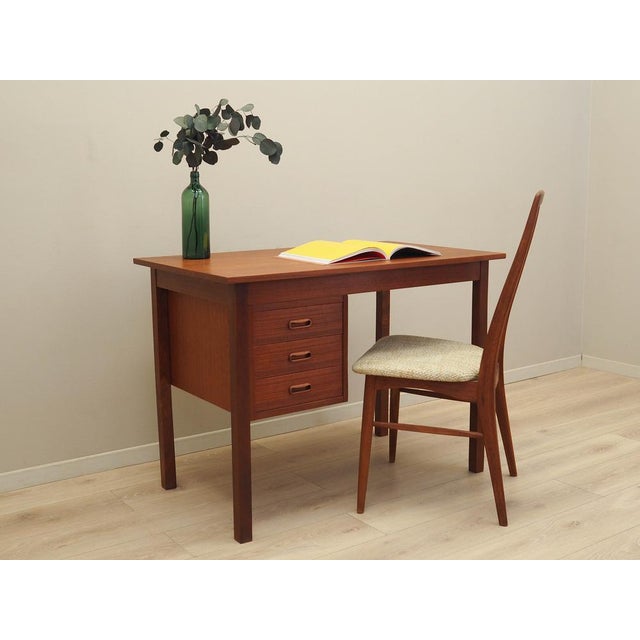 Wood Vintage Danish Teak Desk, 1970s For Sale - Image 7 of 15
