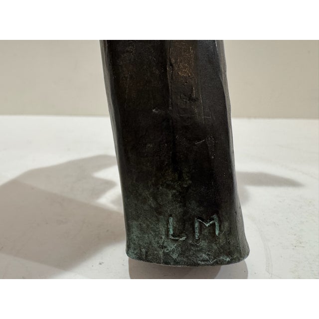 Metal 1960s Larry Mohr Bronze Abstract Figurative Sculpture Signed From Artist Estate For Sale - Image 7 of 8
