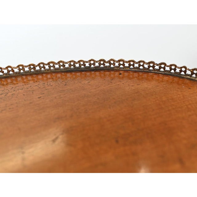 Wood Edwardian Kidney Bean Desk Writing Table, 1890s For Sale - Image 7 of 18