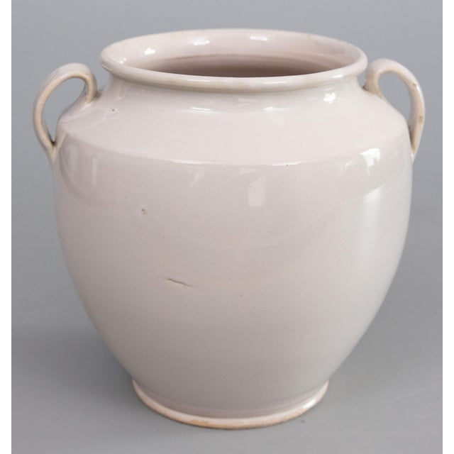 Farmhouse Antique 19th Century French White Glazed Confit Pot For Sale - Image 3 of 9
