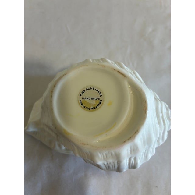 Vintage White Bone China Conch Shell Dish For Sale In Oklahoma City - Image 6 of 6