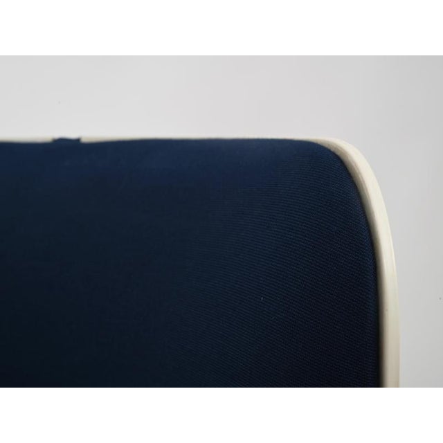 Italian White & Cream Vanity Table with Blue Seat from Studio Kastilia Silvi, 1970s, Set of 2 For Sale - Image 15 of 16