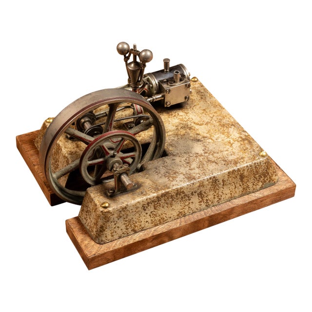 Antique Miniature Horizontal Steam Engine For Sale