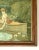 Late 1800s Lithograph on Fabric Lovers in Canoe Framed For Sale - Image 6 of 7